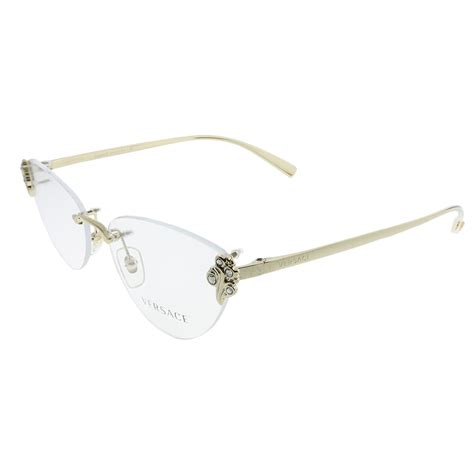 versace eyeglass frames women's|versace rimless glasses for women.